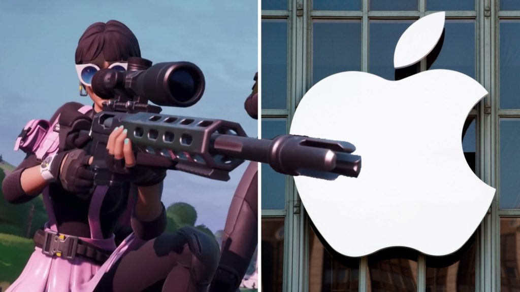 Epic games , the makers of fortnite and and Apple