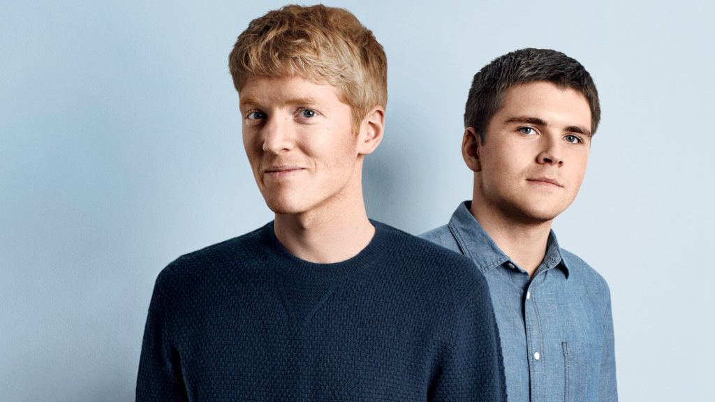 Patrick (left) and John Collison sought to solve a problem their business faced. Their solution led to their next startup: Stripe.