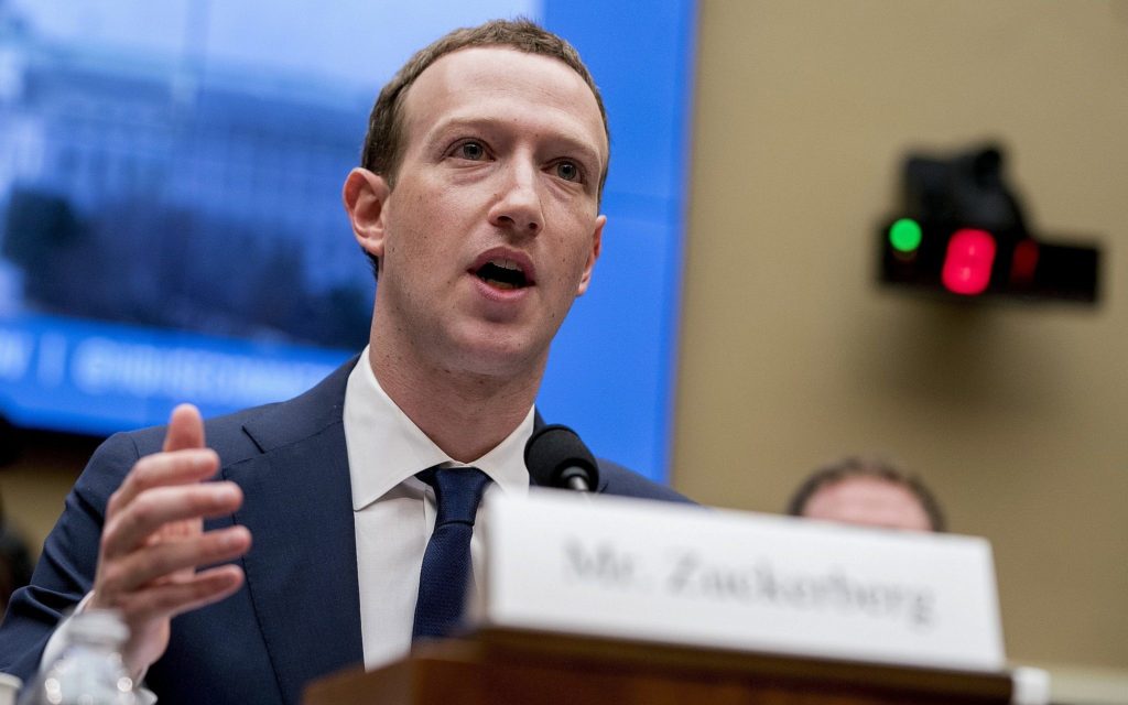 Facebook CEO Mark Zuckerberg testifies before a House Energy and Commerce hearing on Capitol Hill in Washington about the use of Facebook data to target American voters in the 2016 election and data privacy. (AP Photo/Andrew Harnik, File)