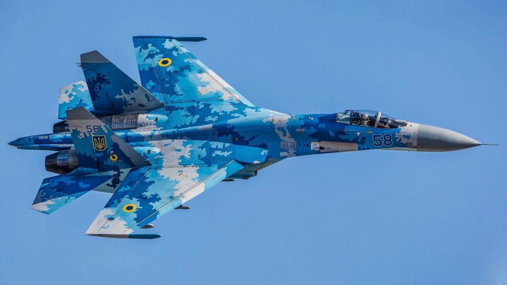 Russian SU-27 Flanker jets