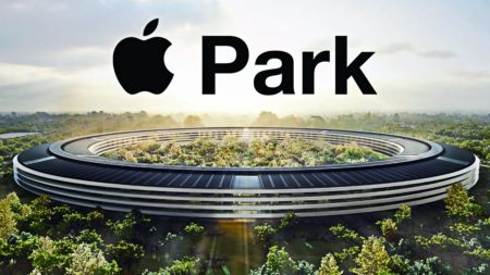 Apple Park is located 1.2 miles (1.9 km) east of the original Apple Campus