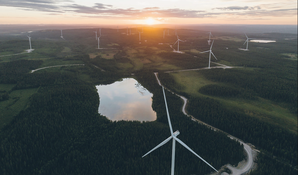 Holmen Iggesund joined Apple’s Supplier Clean Energy Program this year. Holmen’s Blåbergsliden wind farm features 26 turbines and is located just outside of Skellefteå, Sweden.