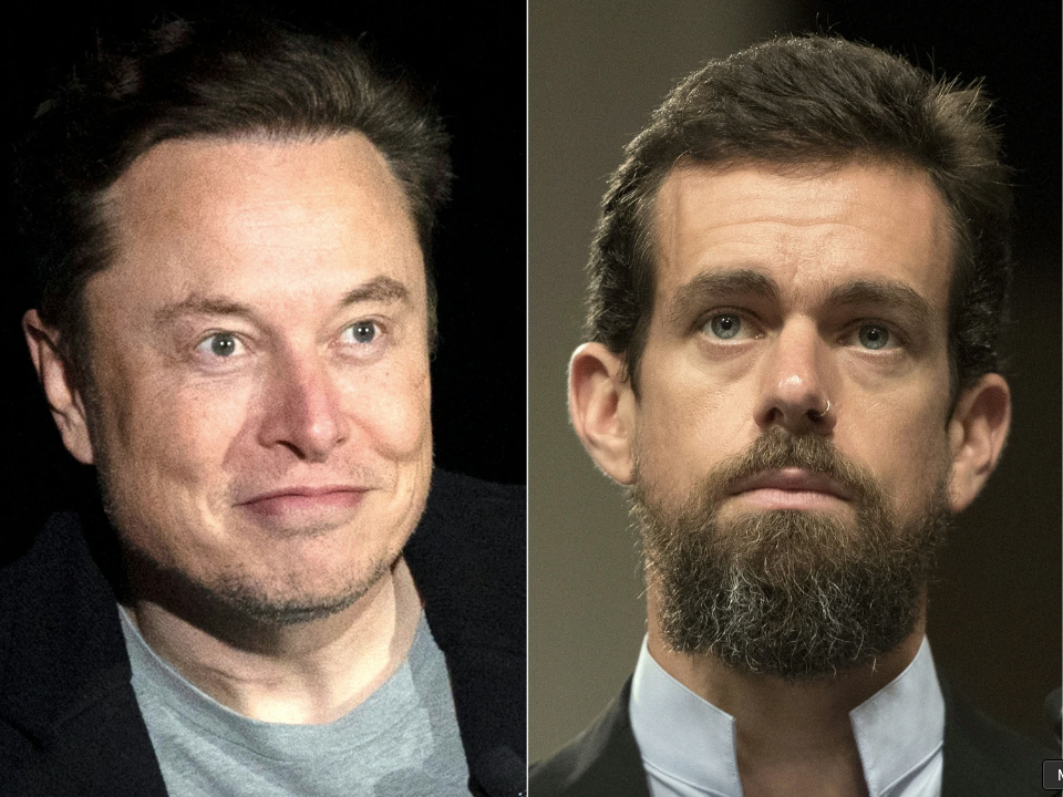Elon Musk and Jack Dorsey - JIM WATSON / Contributor / Getty Images