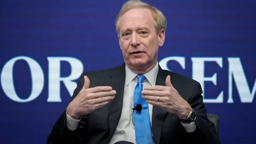 Microsoft's president, Brad Smith