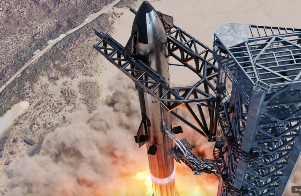 SpaceX Starship Satellite Illustration - SpaceX