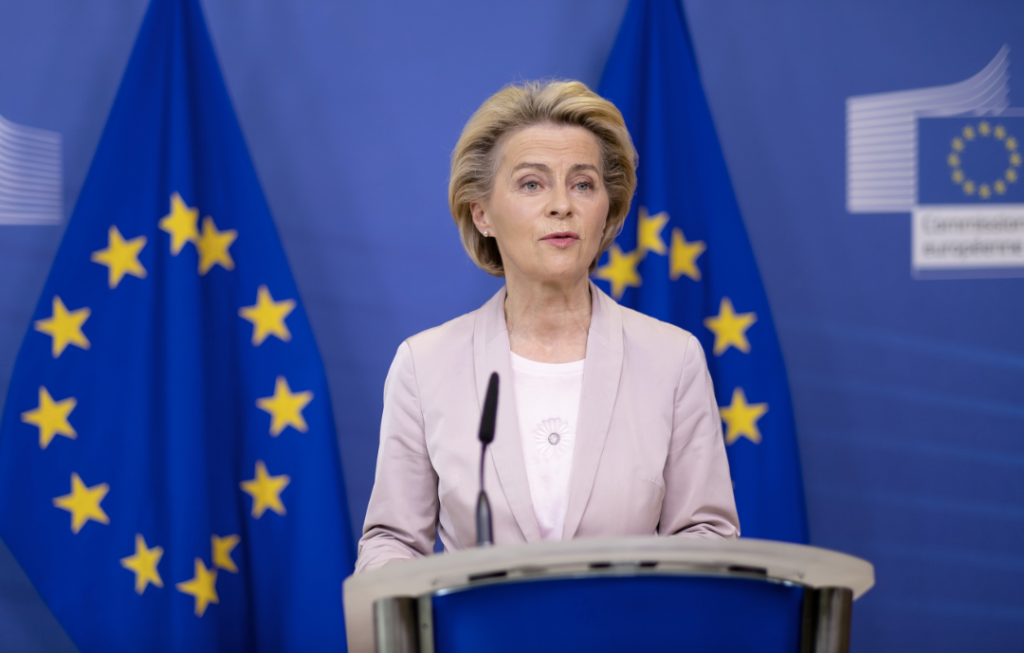 President of the European Commission is Ursula von der Leyen