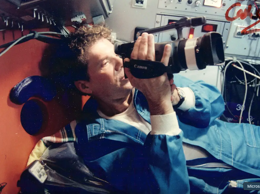 A Picture of Dr. Michael Guillen in a Titanic Submersible During the 2000 Expedition - credit: Michael Guillen