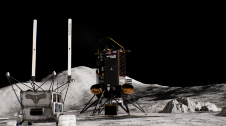 Nokia and NASA's mission to put a 4G cellular network on the lunar surface. Intuitive Machines/Nokia Bell Labs