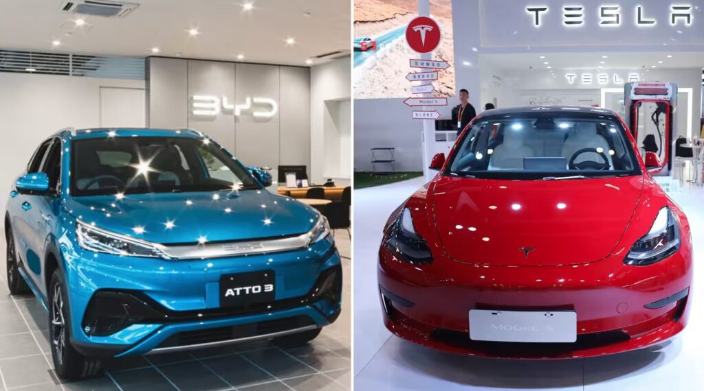 BYD and Tesla in Europe