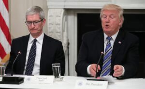 US President Donald Trump and Apple CEO Tim Cook - Getty Images