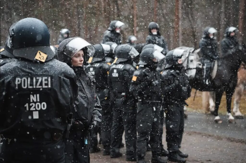 Europol department exercise under heavy rain by Jan-Niklas Kansteiner from Germany
