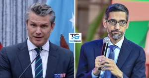 Pete Hegseth of DOW and Sundar Pichai of CEO of Google